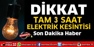 ISPARTA'DA SİDRE MAHALLESİNDE ELEKTRİK KESİNTİSİ