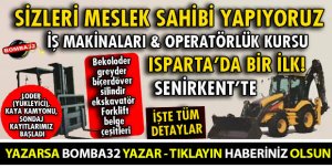 ISPARTA'DA SİZLERİ MESLEK SAHİBİ YAPIYORUZ 
