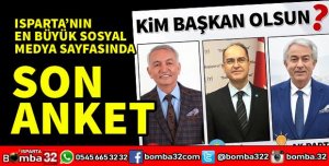 ISPARTA'DA SON ANKET SOSYAL MEDYADAN