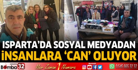 Isparta'da sosyal medyadan insanlara 'can' oluyor
