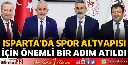 Isparta'da spor altyapısı için önemli bir adım atıldı