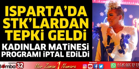 Isparta'da STK'lardan o programa tepki