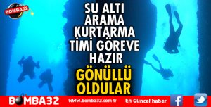 ISPARTA'DA SU ALTI ARAMA KURTARMA TİMİ GÖREVE HAZIR