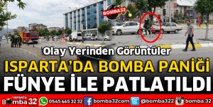ISPARTA'DA ŞÜPHELİ VALİZ FÜNYE İLE PATLATILDI