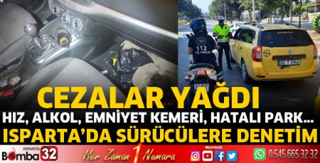 Isparta'da sürücülere denetim