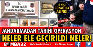 ISPARTA'DA TARİHİ ESER OPERASYONU