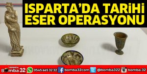 Isparta'da tarihi eser operasyonu