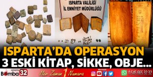 Isparta'da tarihi eser operasyonu
