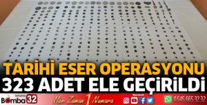 Isparta'da tarihi eser operasyonu