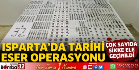 Isparta'da tarihi eser operasyonu