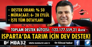ISPARTA'DA TARIMA DEV DESTEK
