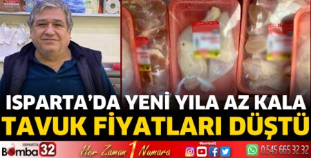 Isparta'da tavuk fiyatları düştü