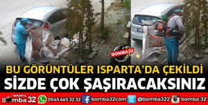 ISPARTA'DA TEMİZLİK İŞÇİLERİNDEN ÖRNEK DAVRANIŞ