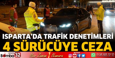 Isparta'da trafik denetimleri