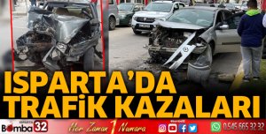 Isparta'da trafik kazaları