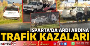 Isparta'da trafik kazaları meydana geldi
