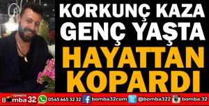 ISPARTA'DA TRAFİK KAZASI 1 ÖLÜ