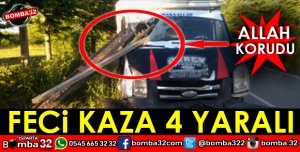 ISPARTA'DA TRAFİK KAZASI 4 YARALI