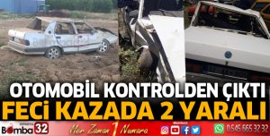 Isparta'da trafik kazasında 2 yaralı 