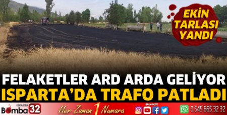 Isparta'da trafo patladı