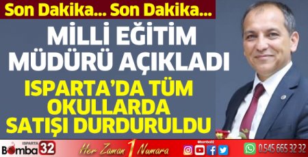 Isparta'da tüm okullarda İsrail malları satışı durduruldu