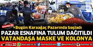 ISPARTA'DA TÜM PAZARCILARA TULUM DAĞITILDI
