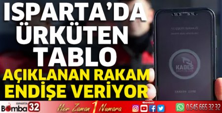 Isparta'da ürküten tablo