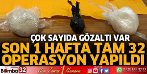 Isparta'da uyuşturucu operasyonları