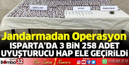Isparta'da uyuşturucu operasyonu