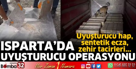 Isparta'da uyuşturucu operasyonu