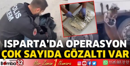 Isparta'da uyuşturucu operasyonu
