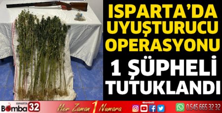 Isparta'da uyuşturucu operasyonu