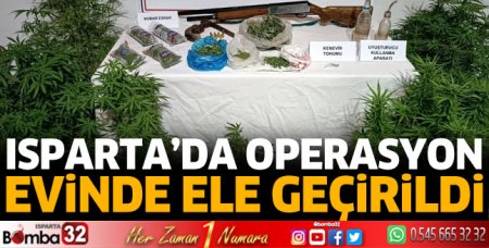 Isparta'da uyuşturucu operasyonu