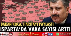 Isparta'da vaka sayısı arttı