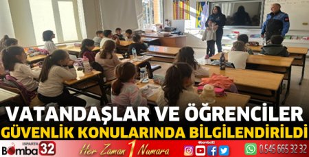 Isparta'da vatandaşlar ve öğrenciler bilgilendirildi