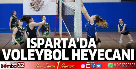 Isparta'da voleybol heyecanı