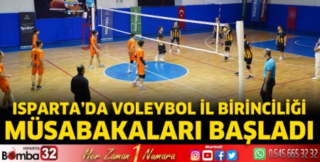 Isparta'da voleybol il birinciliği müsabakaları başladı
