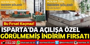 ISPARTA'DA YALÇINKAYA MAĞAZALARINDAN DEV İNDİRİMLER