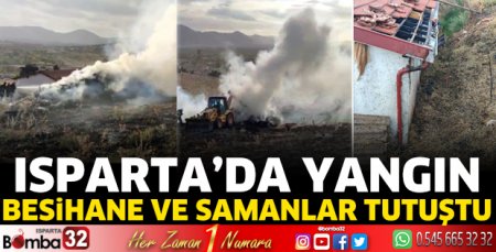 Isparta'da yangın