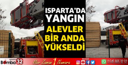Isparta'da yangın
