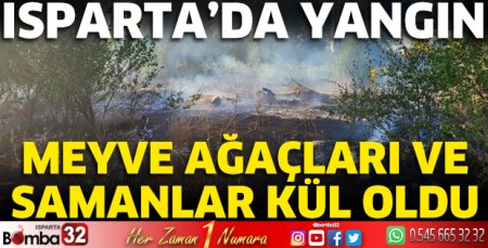Isparta'da yangın
