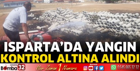 Isparta'da yangın