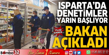 Isparta'da yarın denetimler başlıyor