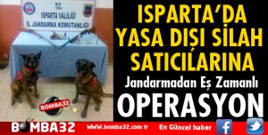 ISPARTA'DA YASA DIŞI SİLAH SATICILARINA OPERASYON