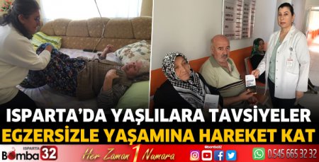 Isparta'da yaşlılara tavsiyeler