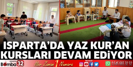 Isparta'da Yaz Kur'an Kursu heyecanı