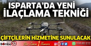Isparta'da yeni ilaçlama tekniği