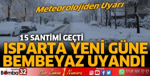 Isparta'da yeniden kar yağışı başladı