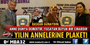 ISPARTA'DA YILIN ANNELERİNE PLAKET!