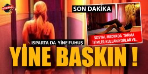 Ispartada yine fuhuş